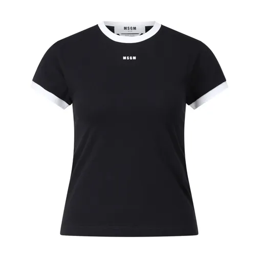 Msgm - Tops > T-Shirts - Black - Msgm - Modalova