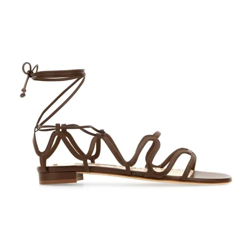 Shoes > Sandals > Flat Sandals - - Manolo Blahnik - Modalova