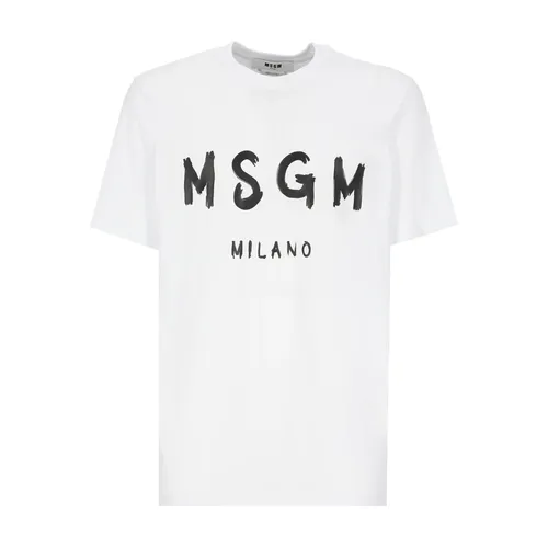 Msgm - Tops > T-Shirts - White - Msgm - Modalova