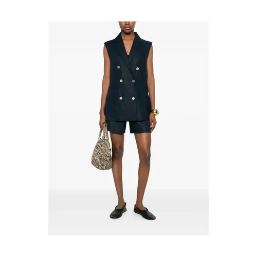 Max Mara - Jackets > Vests - Blue - Max Mara - Modalova