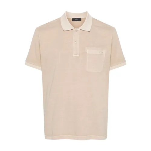 Fay - Tops > Polo Shirts - Beige - Fay - Modalova