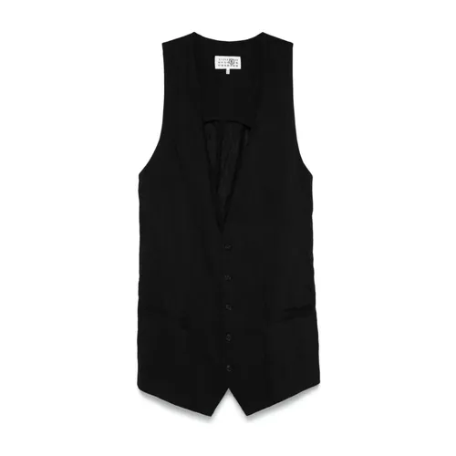Jackets > Vests - - MM6 Maison Margiela - Modalova