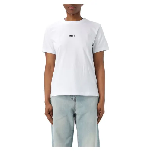 Msgm - Tops > T-Shirts - White - Msgm - Modalova