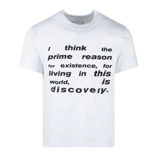 Sacai - Tops > T-Shirts - White - Sacai - Modalova