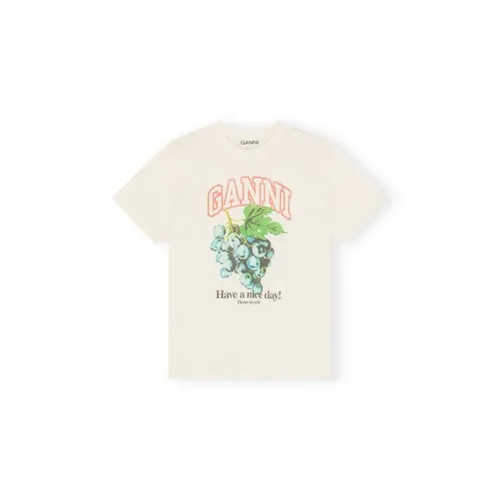 Ganni - Tops > T-Shirts - White - Ganni - Modalova