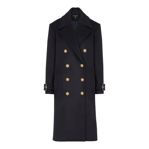 Coats > Double-Breasted Coats - - Balmain - Modalova