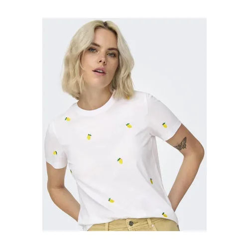 Only - Tops > T-Shirts - White - Only - Modalova