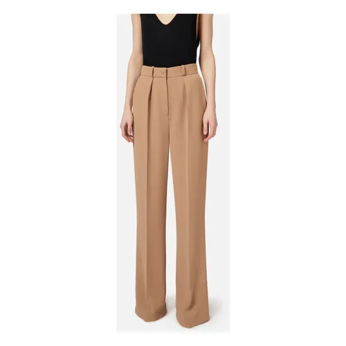 Trousers > Wide Trousers - - Elisabetta Franchi - Modalova