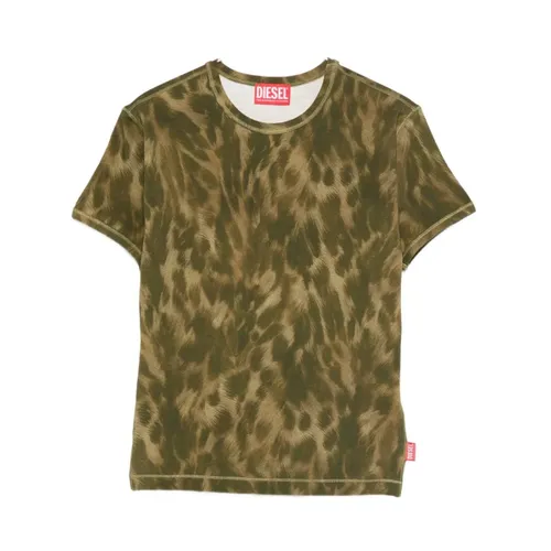 Diesel - Tops > T-Shirts - Green - Diesel - Modalova