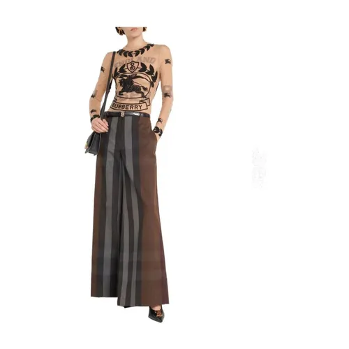 Trousers > Wide Trousers - - Burberry - Modalova