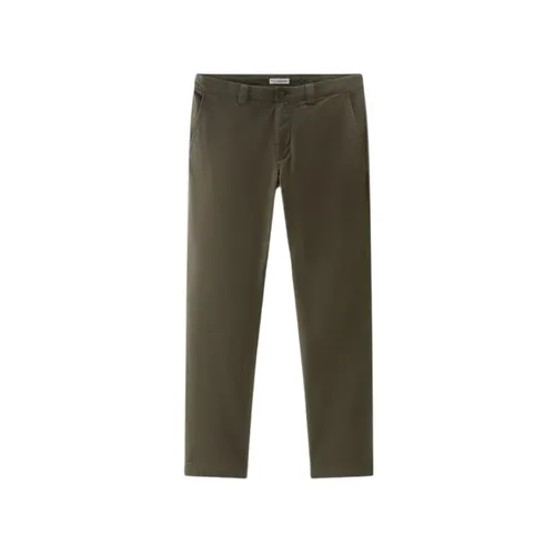 Trousers > Chinos - - Woolrich - Modalova