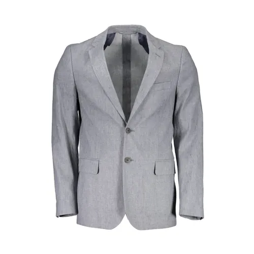 Gant - Jackets > Blazers - Gray - Gant - Modalova