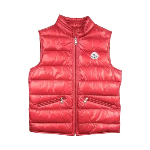 Moncler - Jackets > Vests - Red - Moncler - Modalova