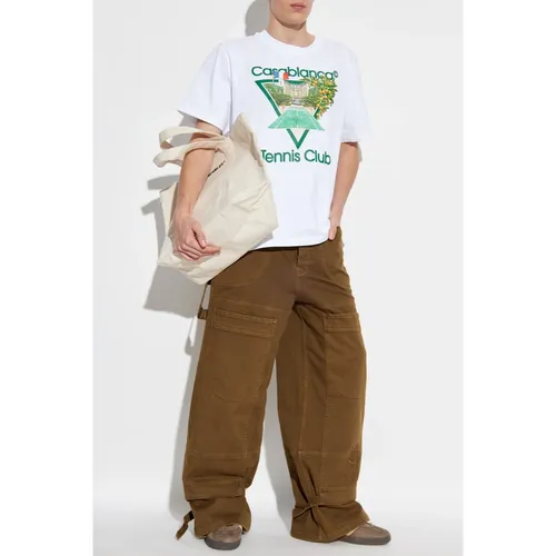 Trousers > Wide Trousers - - Off White - Modalova
