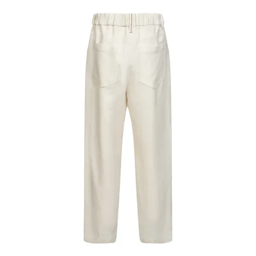 Trousers > Straight Trousers - - Brunello Cucinelli - Modalova