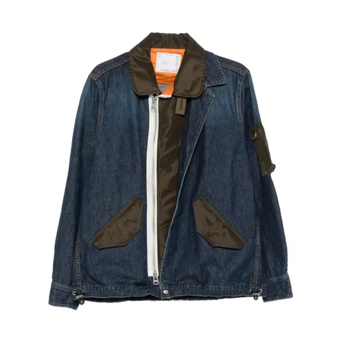 Jackets > Denim Jackets - - Sacai - Modalova