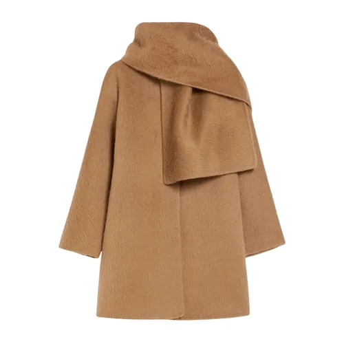 Coats > Single-Breasted Coats - - Max Mara Studio - Modalova