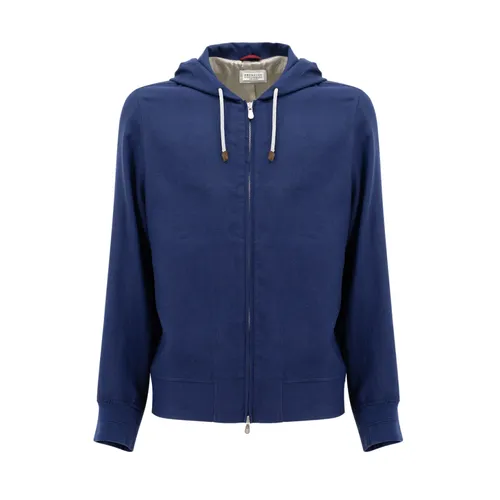 Sweatshirts & Hoodies > Zip-throughs - - Brunello Cucinelli - Modalova