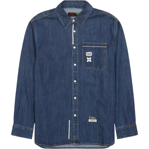 Shirts > Denim Shirts - - Evisu - Modalova
