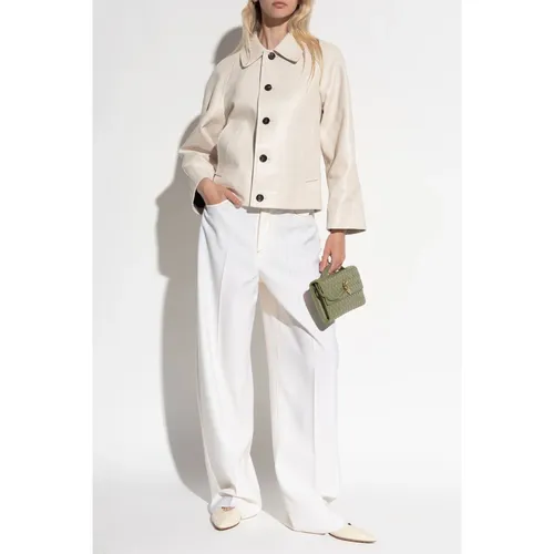 Jackets > Leather Jackets - - Bottega Veneta - Modalova