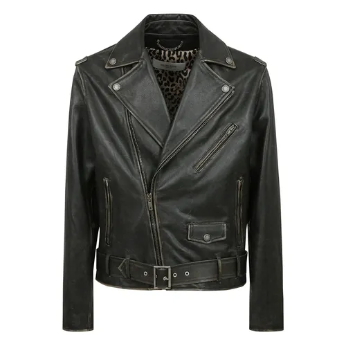 Jackets > Leather Jackets - - Golden Goose - Modalova