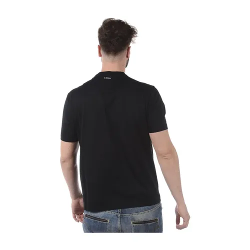 Zegna - Tops > T-Shirts - Black - Zegna - Modalova