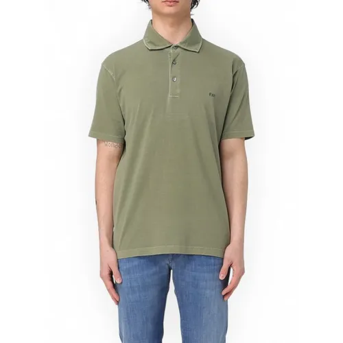 Fay - Tops > Polo Shirts - Green - Fay - Modalova