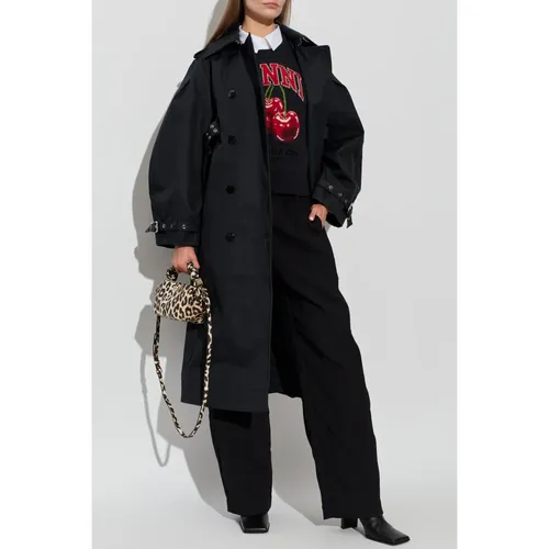 Trousers > Wide Trousers - - Ganni - Modalova