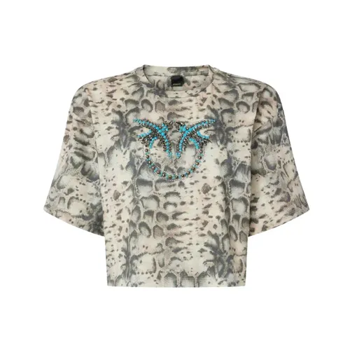 Pinko - Tops > T-Shirts - Beige - Pinko - Modalova
