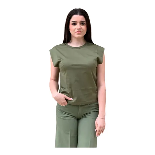 Dondup - Tops > T-Shirts - Green - Dondup - Modalova