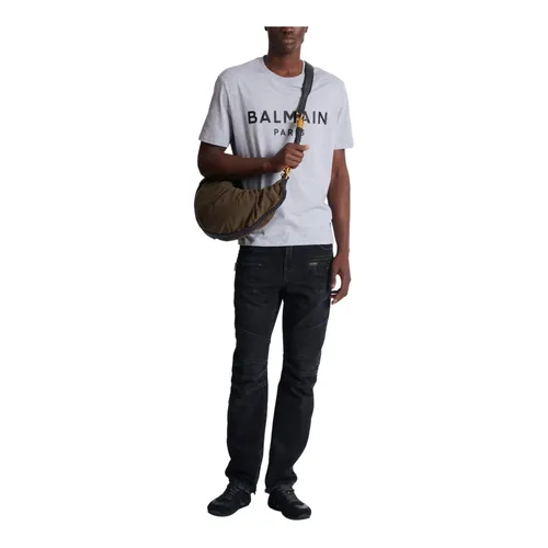 Balmain - Tops > T-Shirts - Gray - Balmain - Modalova