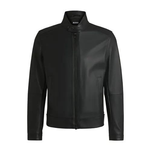 Jackets > Leather Jackets - - Hugo Boss - Modalova