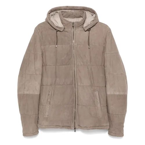 Jackets > Leather Jackets - - Barba - Modalova