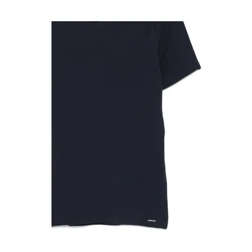 Tom Ford - Tops > T-Shirts - Blue - Tom Ford - Modalova