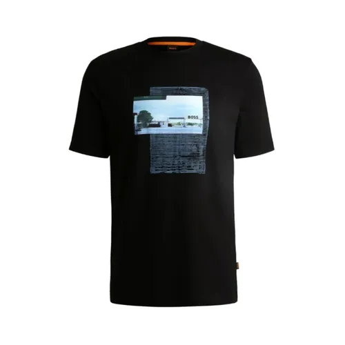 Hugo - Tops > T-Shirts - Black - Hugo - Modalova