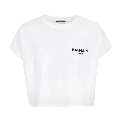 Balmain - Tops > T-Shirts - White - Balmain - Modalova