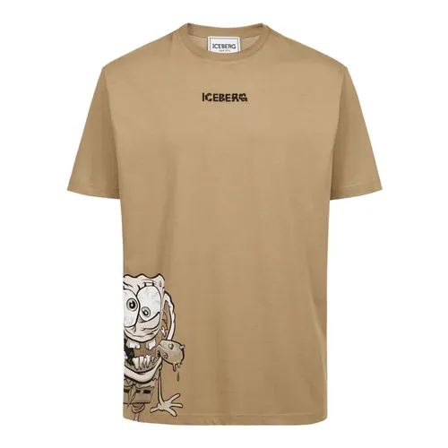 Iceberg - Tops > T-Shirts - Beige - Iceberg - Modalova