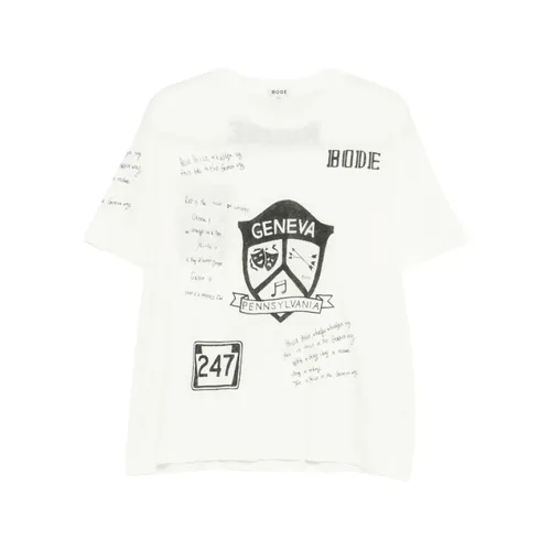 Bode - Tops > T-Shirts - White - Bode - Modalova