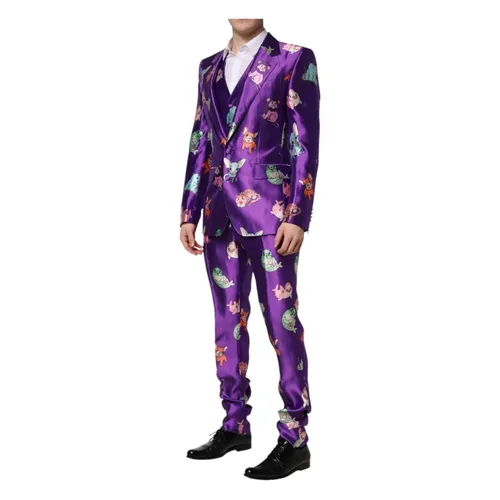 Suits > Suit Sets > Single Breasted Suits - - Dolce & Gabbana - Modalova
