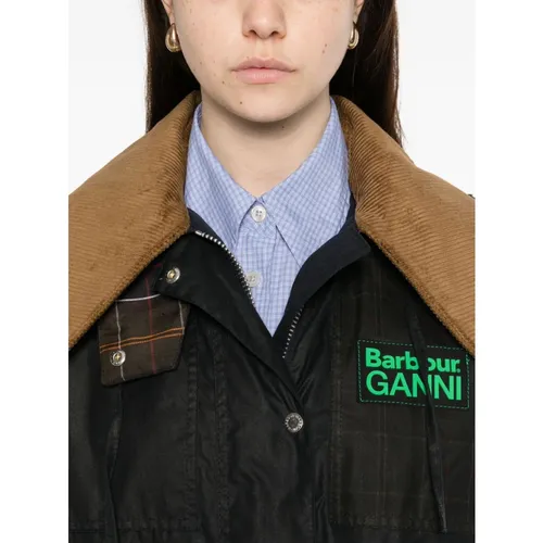 Ganni - Coats > Parkas - Blue - Ganni - Modalova