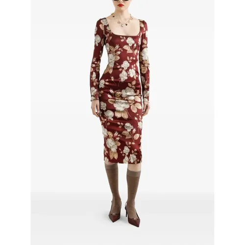 Dresses > Day Dresses > Midi Dresses - - Dolce & Gabbana - Modalova