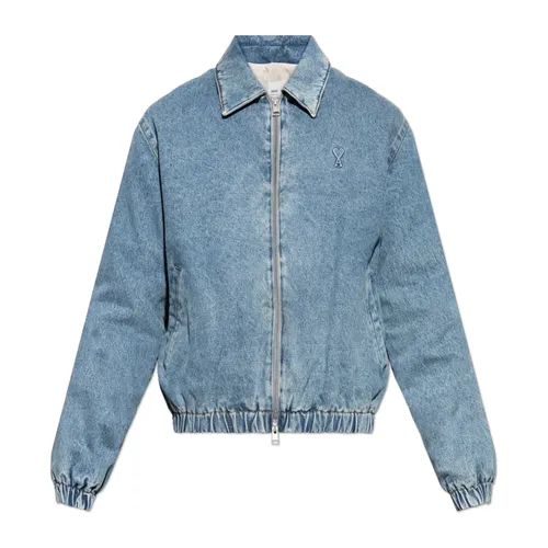 Jackets > Denim Jackets - - Ami Paris - Modalova