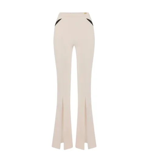Trousers > Wide Trousers - - Elisabetta Franchi - Modalova
