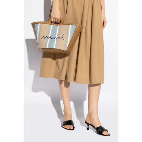 Marni - Bags > Handbags - Beige - Marni - Modalova