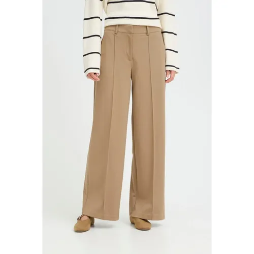 Trousers > Wide Trousers - - Ichi - Modalova