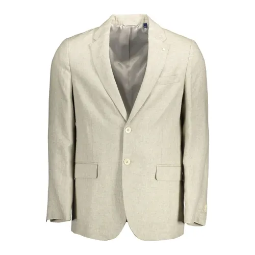 Gant - Jackets > Blazers - Beige - Gant - Modalova