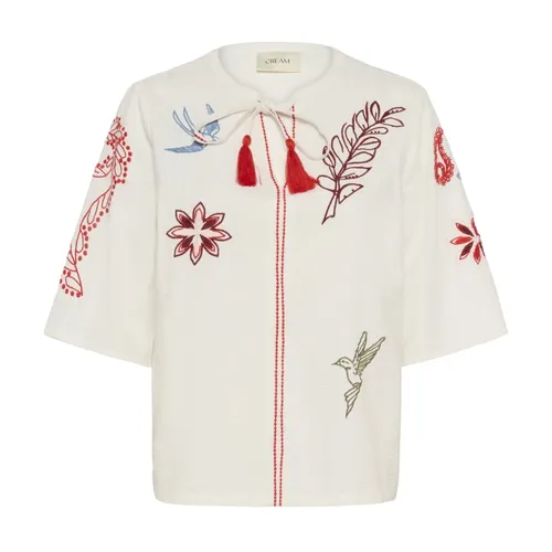 Blouses & Shirts > Tunics - - Cream - Modalova