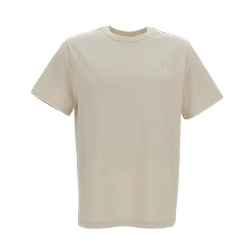 A.p.c. - Tops > T-Shirts - Beige - A.p.c. - Modalova