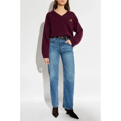 Knitwear > V-neck Knitwear - - Ganni - Modalova