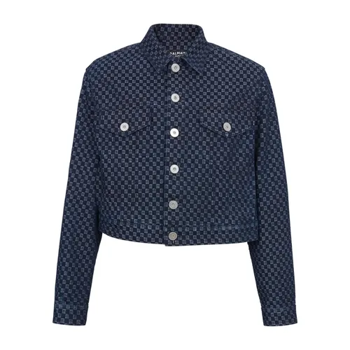 Jackets > Denim Jackets - - Balmain - Modalova
